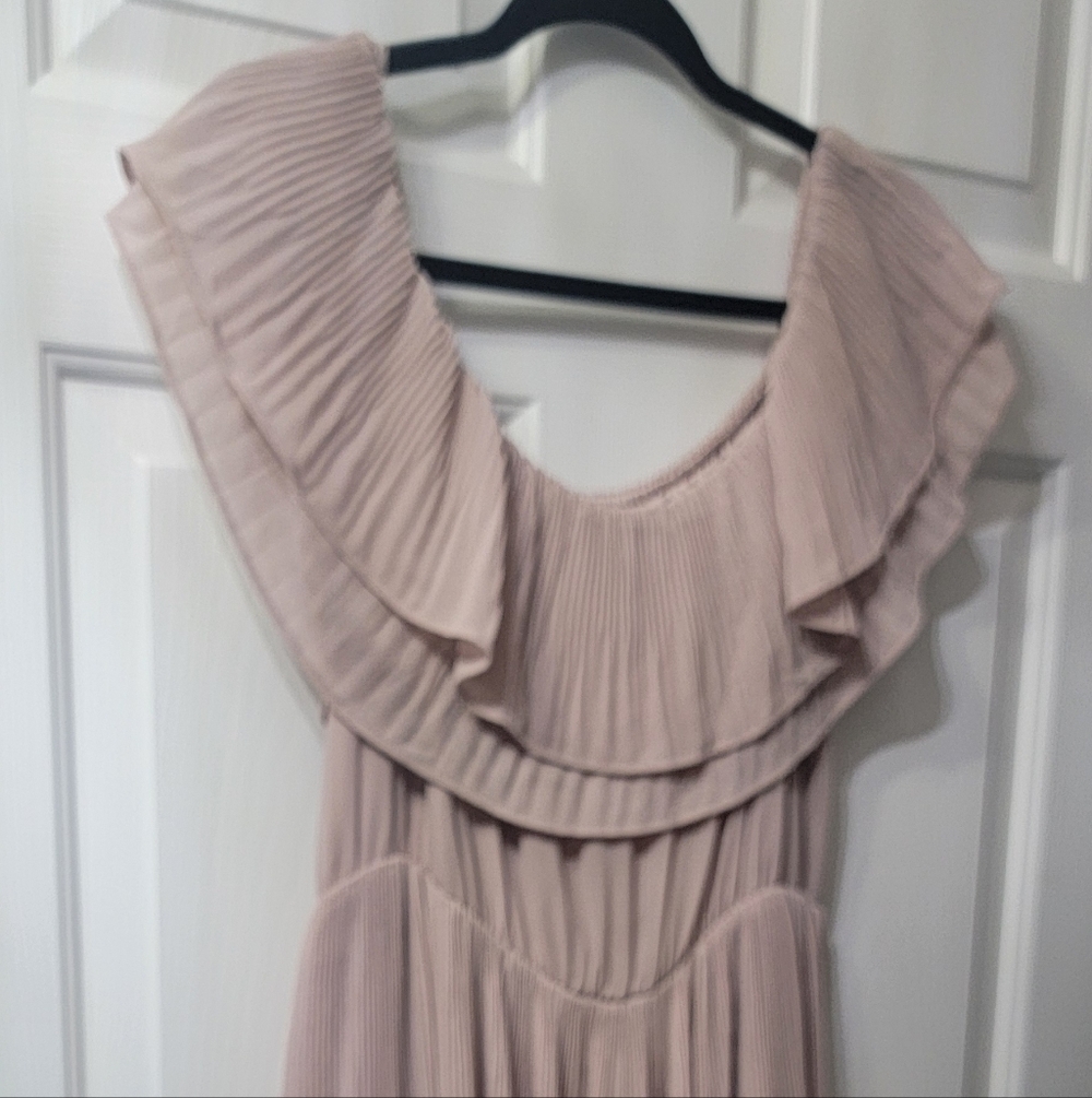 H&M Strapless Dress in Blush